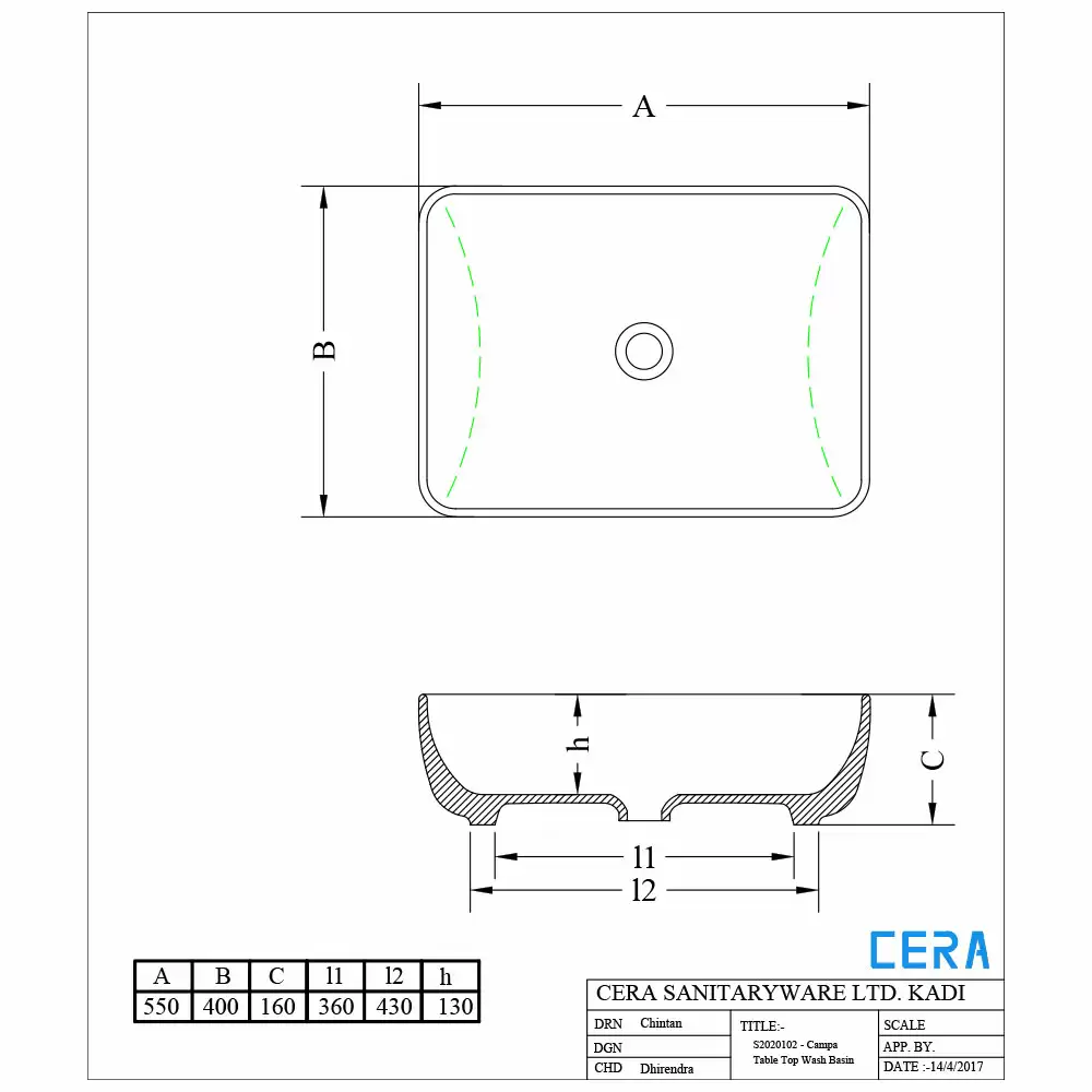 Yatzar Asset | Cera | Cera Lustre Glitz Campa L Glitz Thin Rim Tabletop Wash Basin - Rose Gold