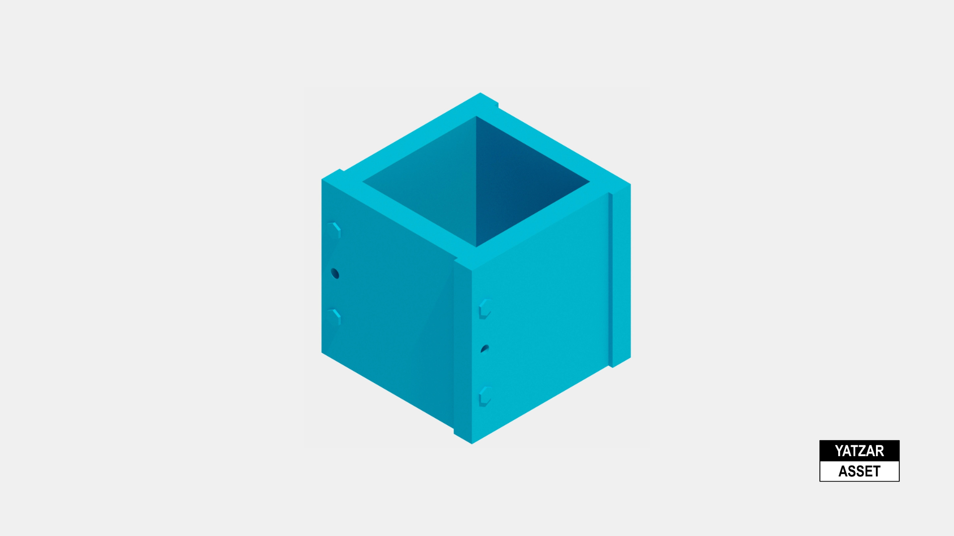Yatzar Asset | Cement Cube Mould | Revit Model