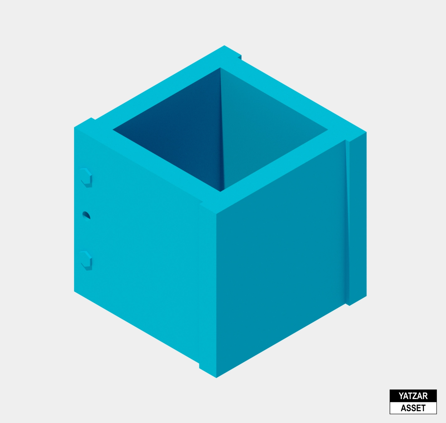 Yatzar Asset | Cement Cube Mould | Revit Model