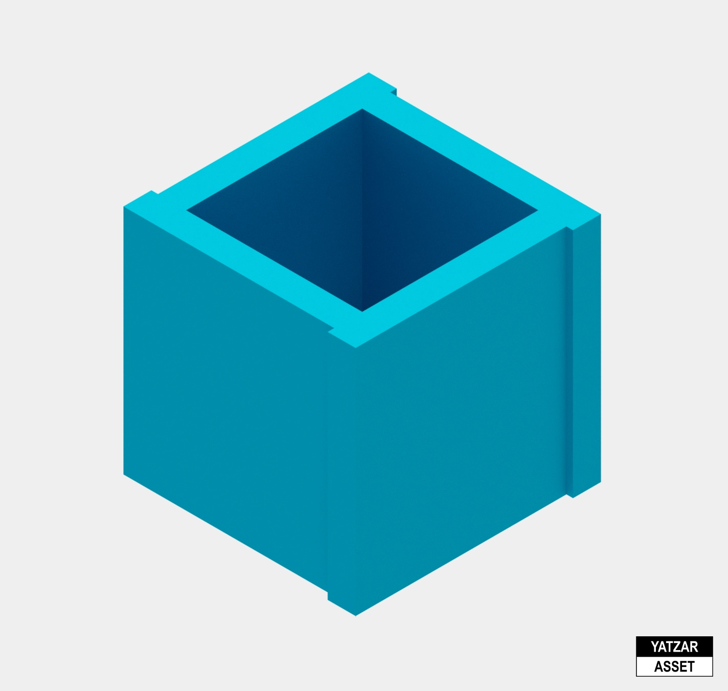 Yatzar Asset | Cement Cube Mould | Revit Model
