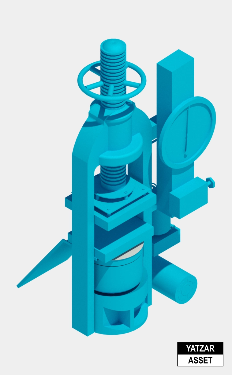 Yatzar Asset | Compression Testing Machine | Revit Model