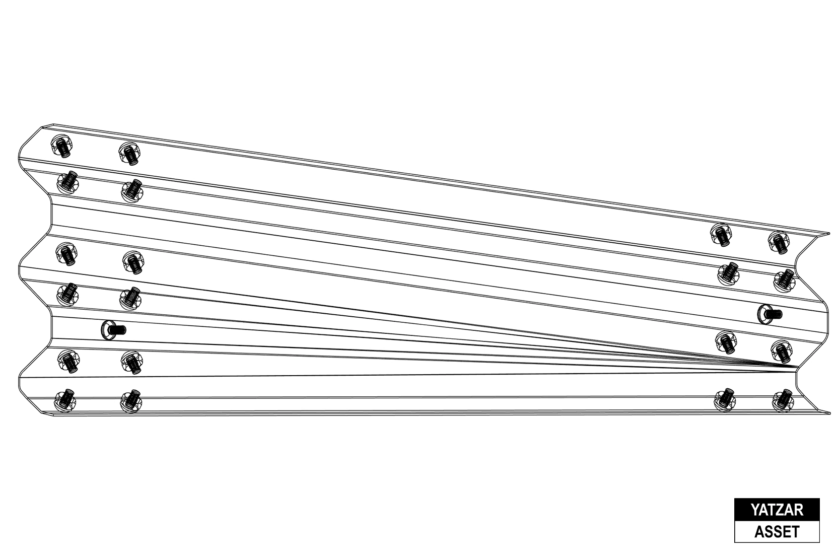 Yatzar Asset | Ingal | Asymmetric Transition 1905mm RHS Thrie to W | Revit Model