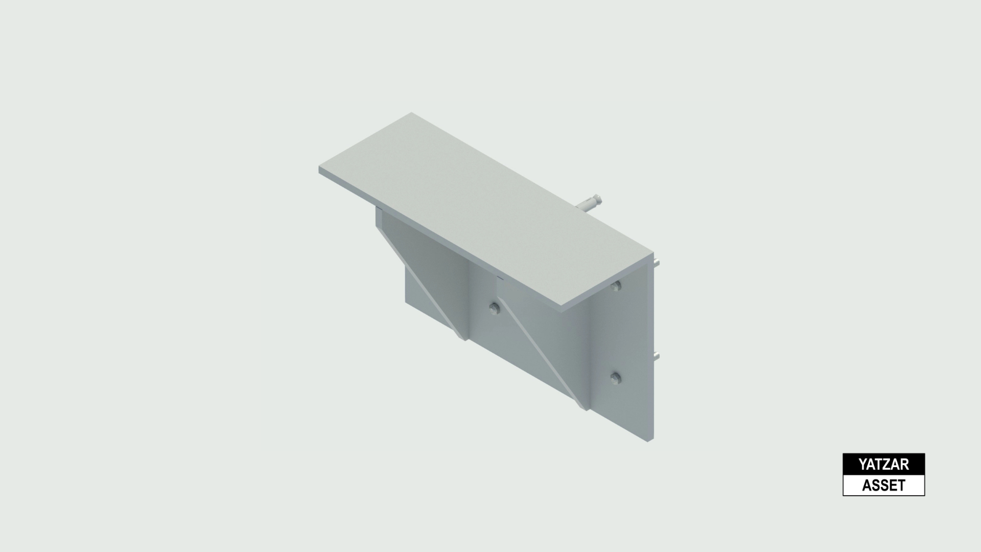 Yatzar Asset | Ingal | Bridge Barrier Mounting Bracket 16mm | Revit Model