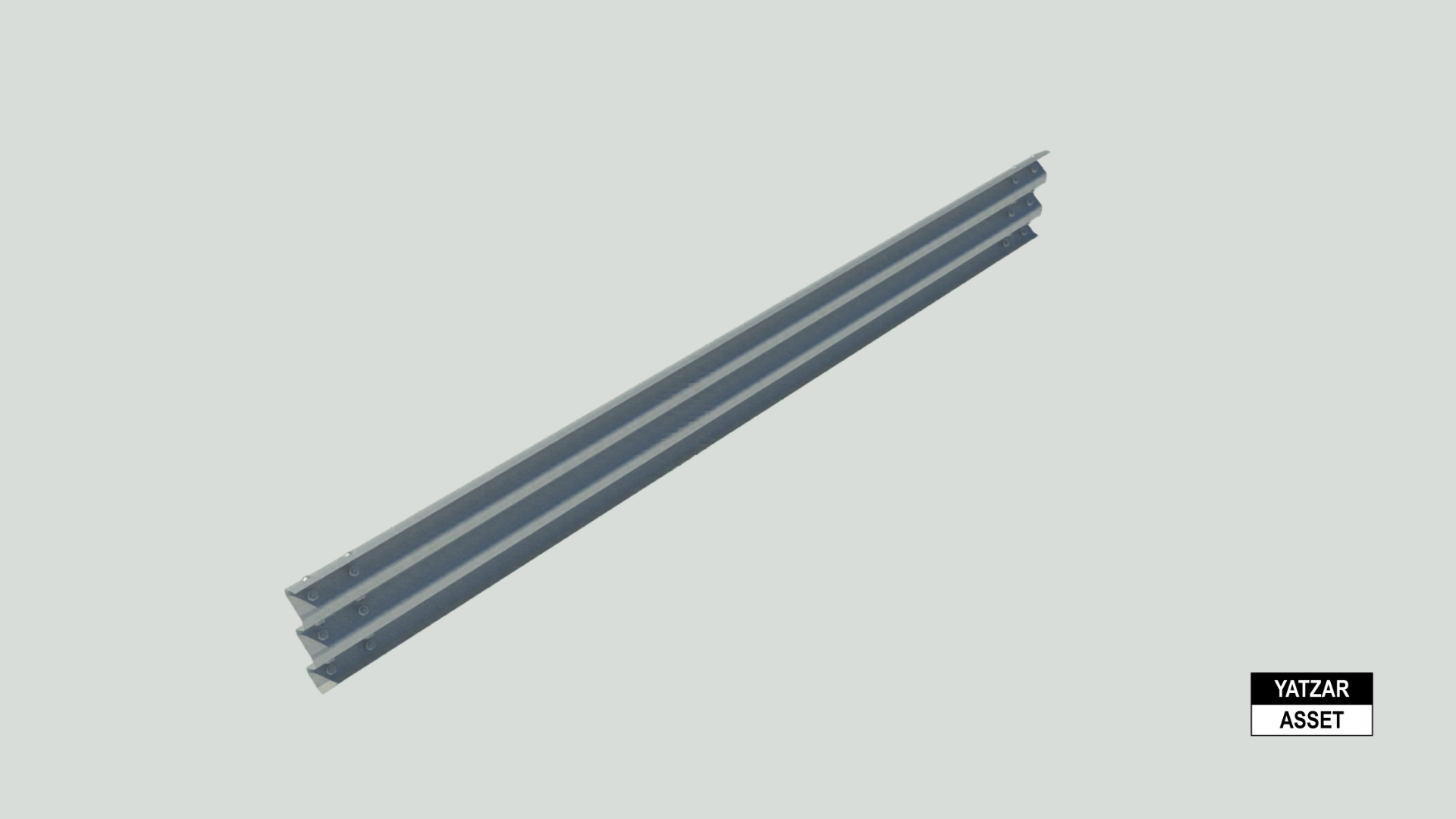 Yatzar Asset | Ingal | Thrie-Beam GuardRail 4000mm NLL | Revit Model
