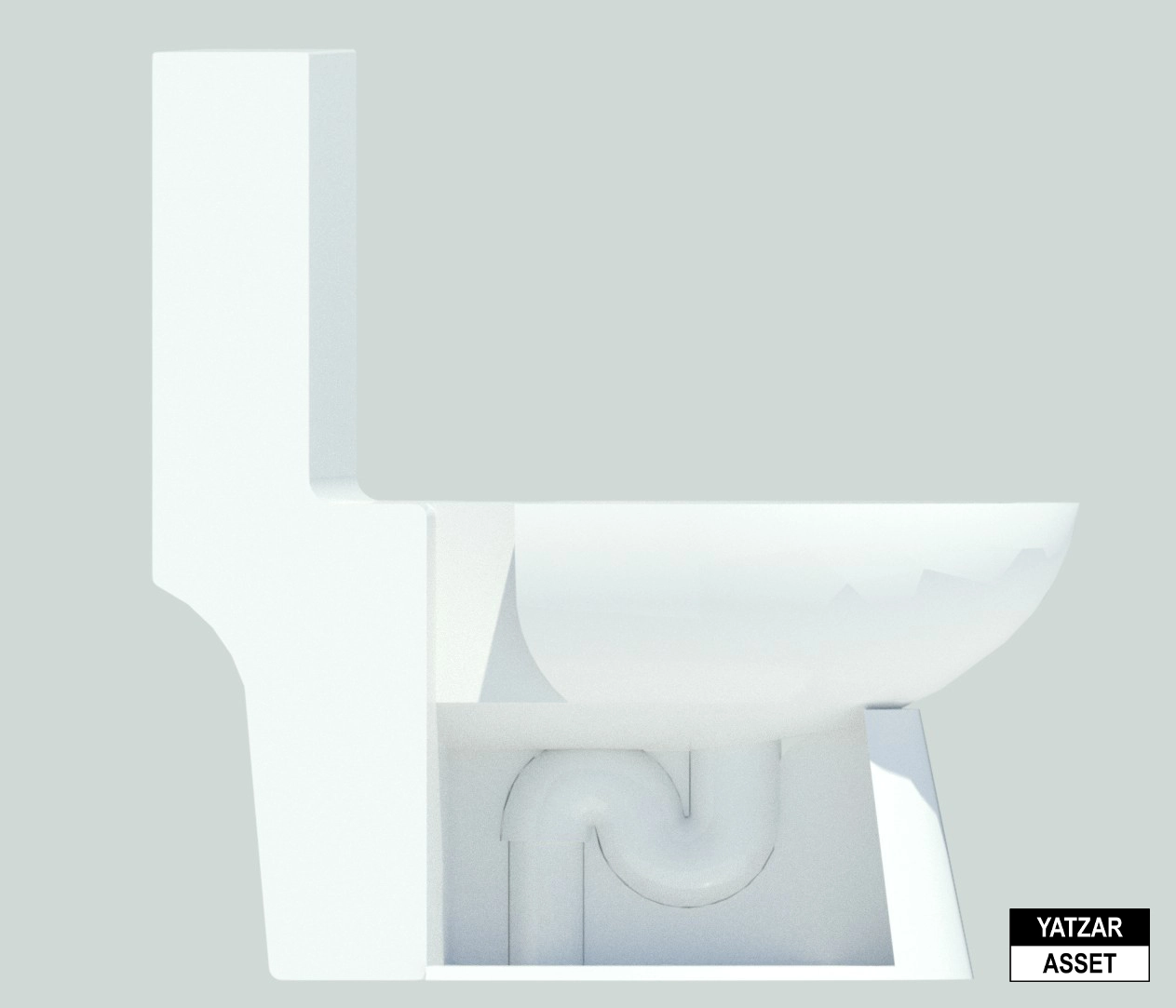 Yatzar Asset | Jaquar | Fusion Rimless Single Piece Western Commode with UF Soft Close Slim Seat Cover