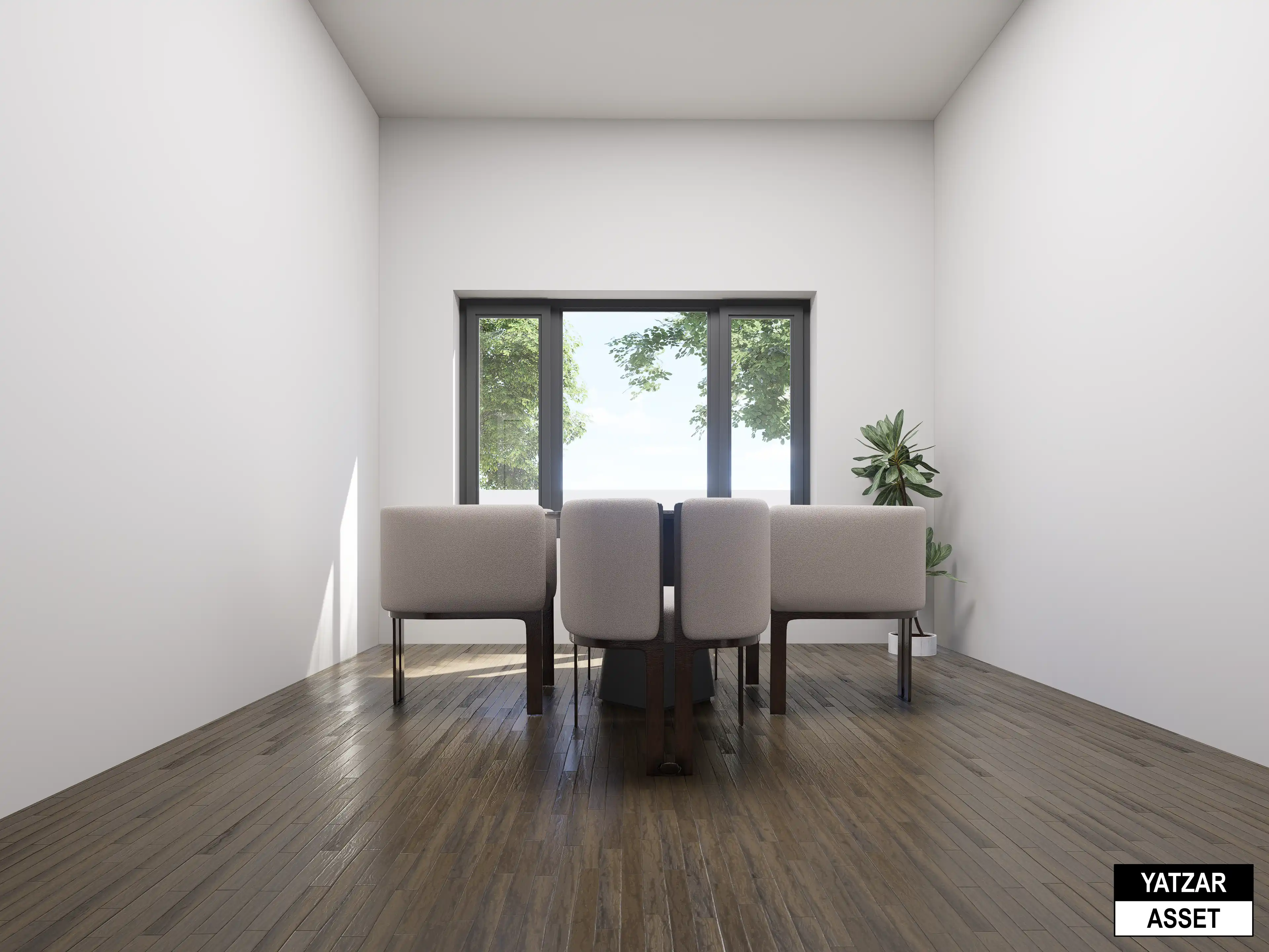 Yatzar Asset | Modern 1BHK House | Blender 3D Model | 1031 sq.ft.