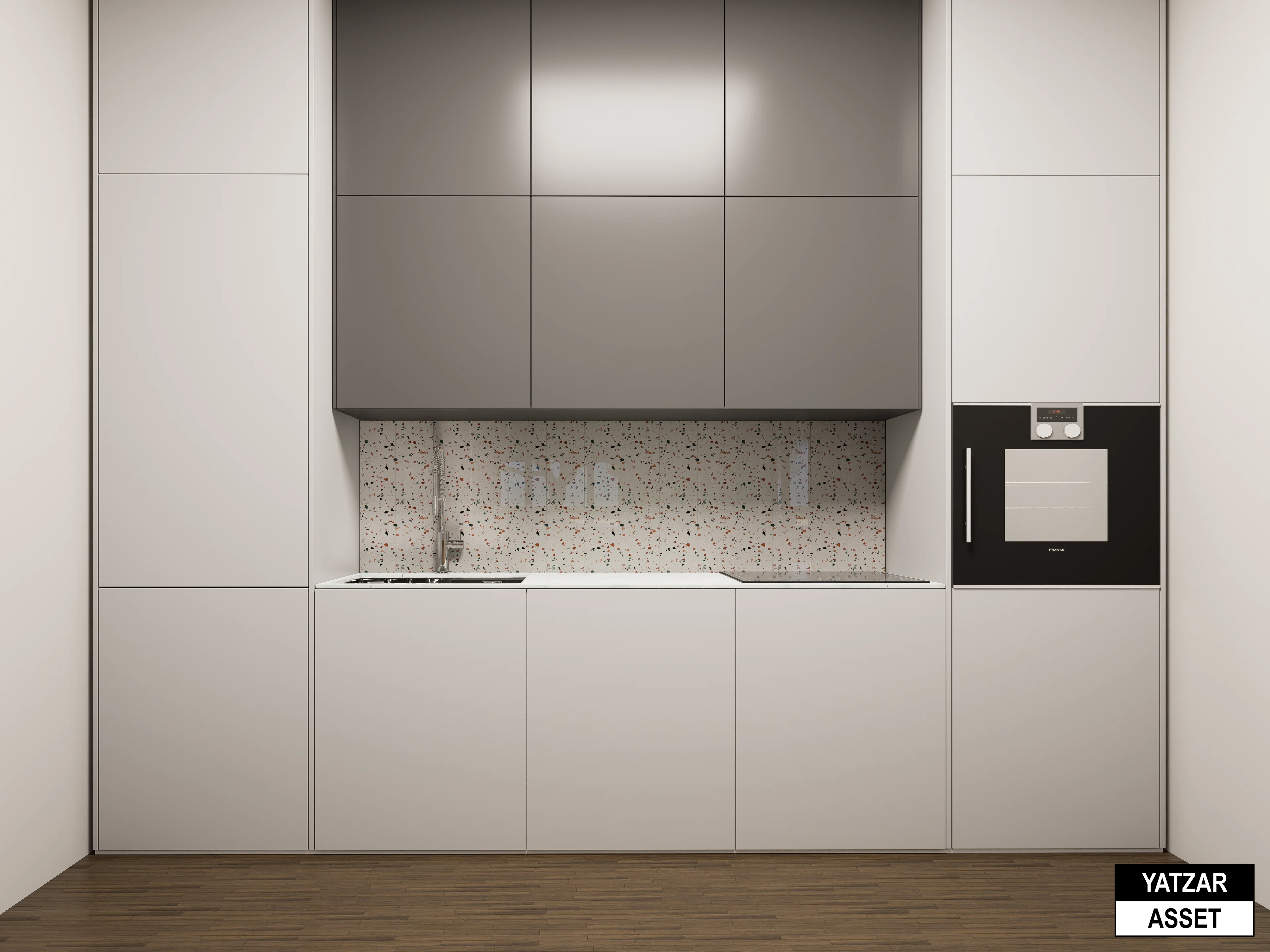 Yatzar Asset | Modern 1BHK House | Blender 3D Model | 1264 sq.ft.