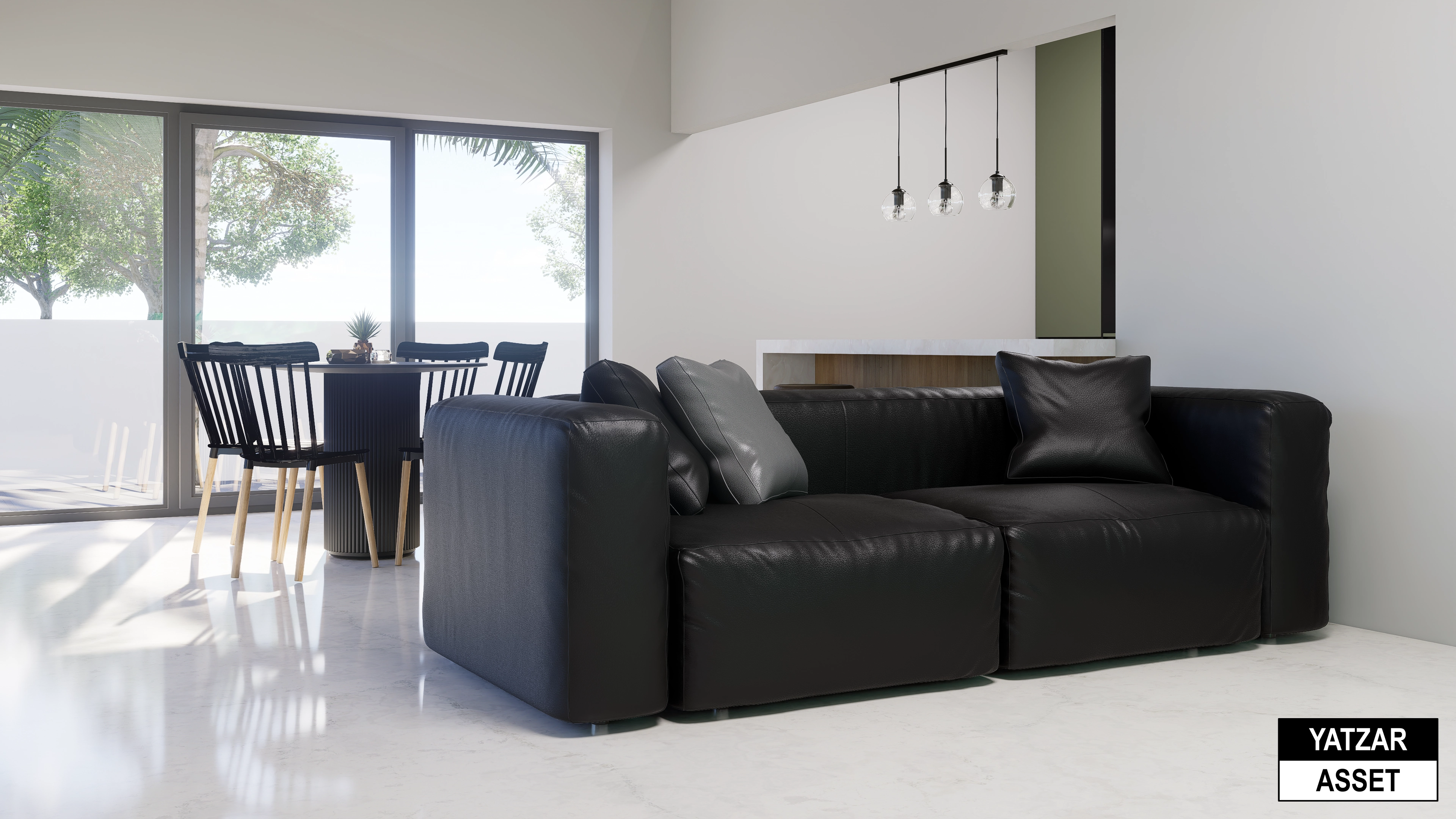 Yatzar Asset | Modern 2BHK House | Blender 3D Model | 1161 sq.ft.