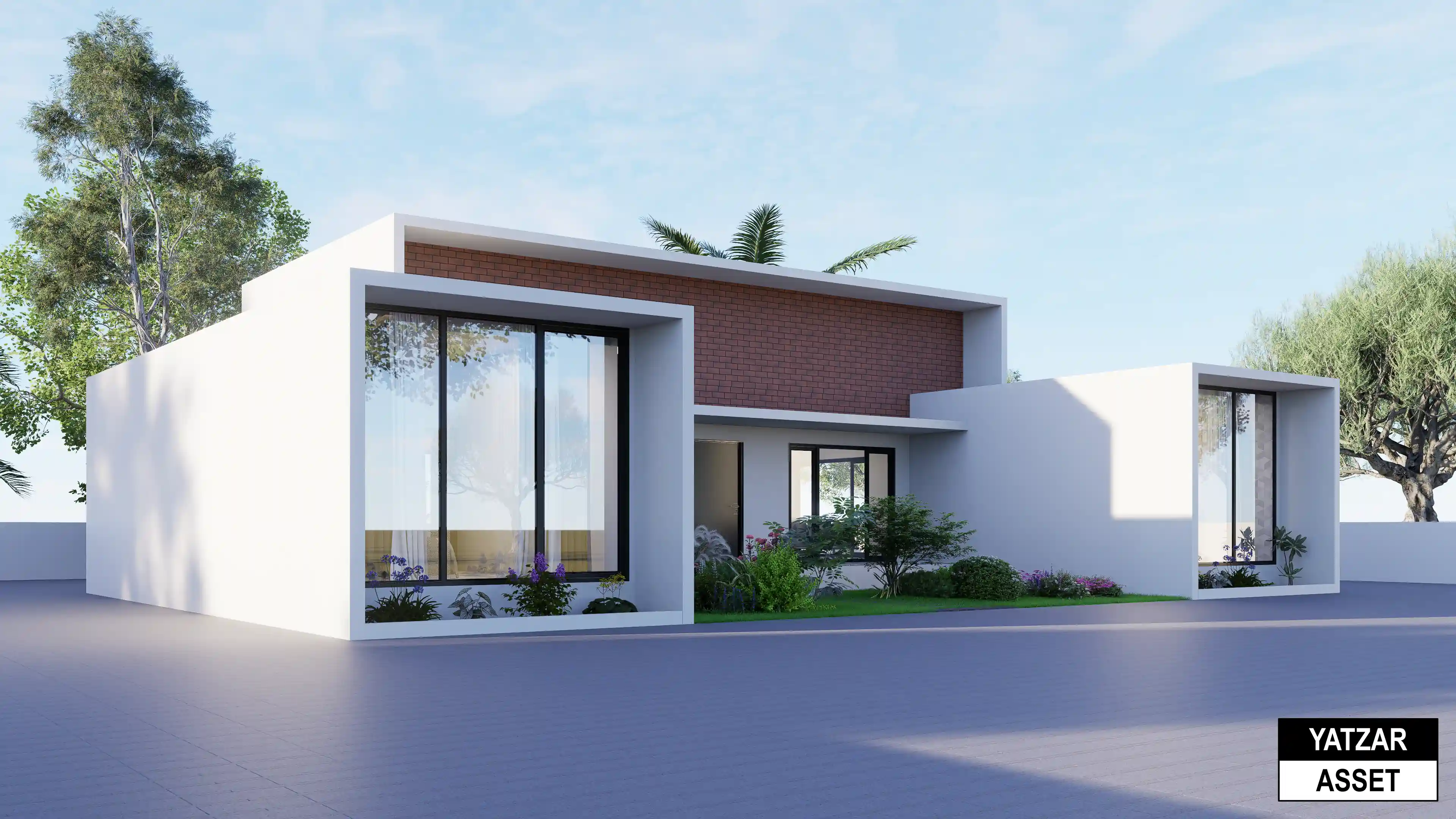 Yatzar Asset | Modern 2BHK House | Blender 3D Model | 1539 sq.ft.