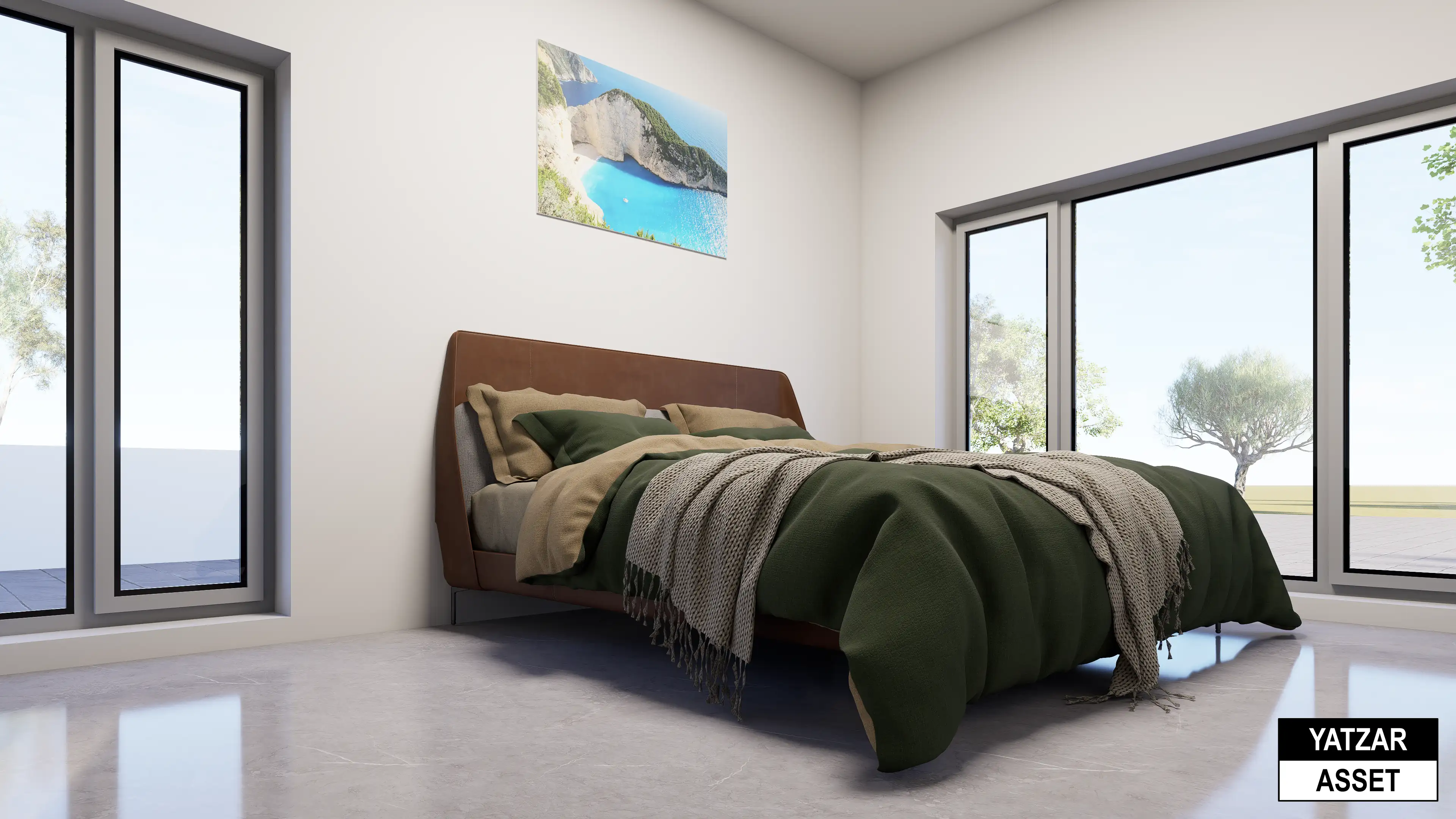 Yatzar Asset | Modern 2BHK House | Blender 3D Model | 1700 sq.ft.