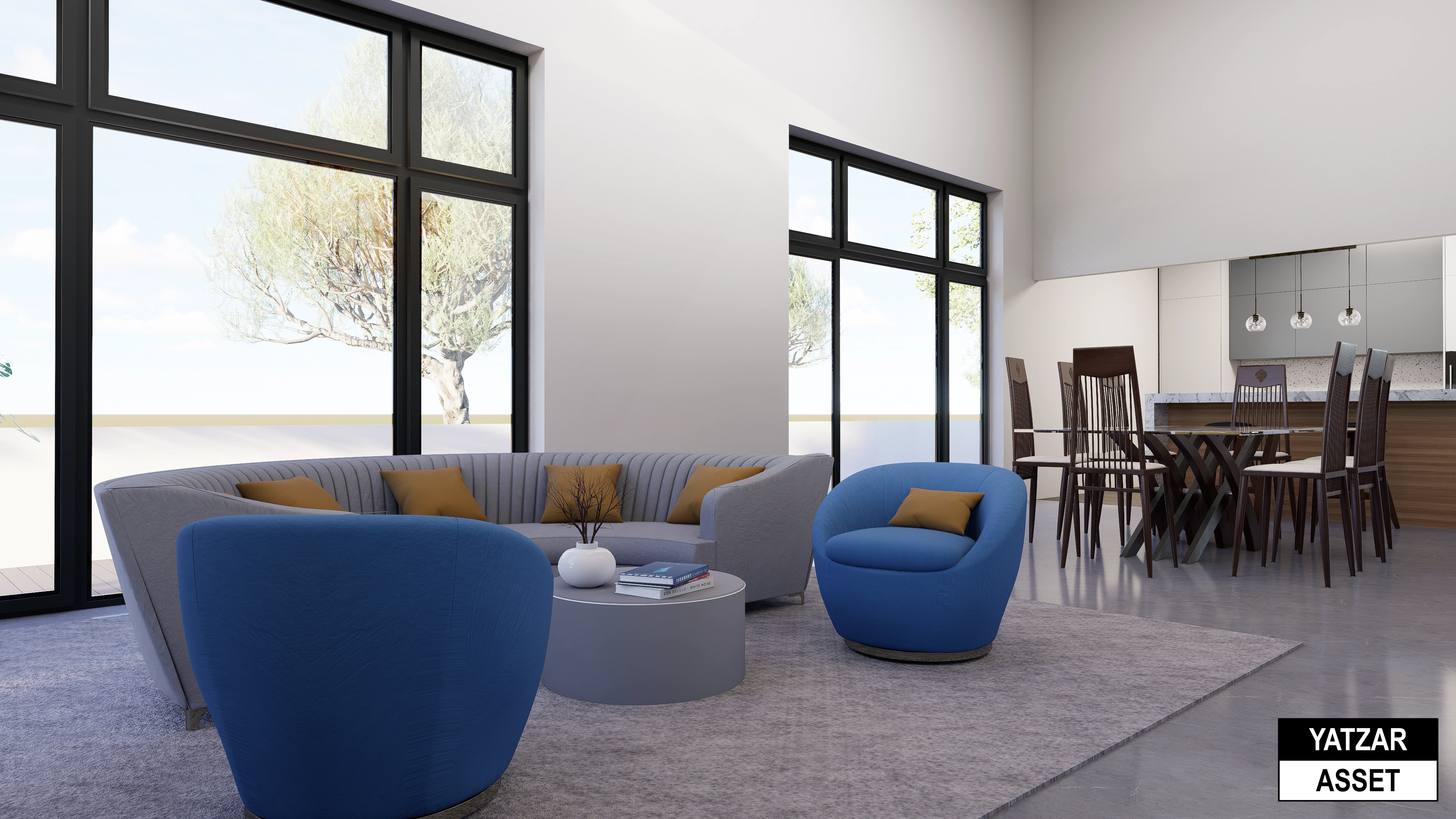 Yatzar Asset | Modern 2BHK House | Blender 3D Model | 1815 sq.ft.