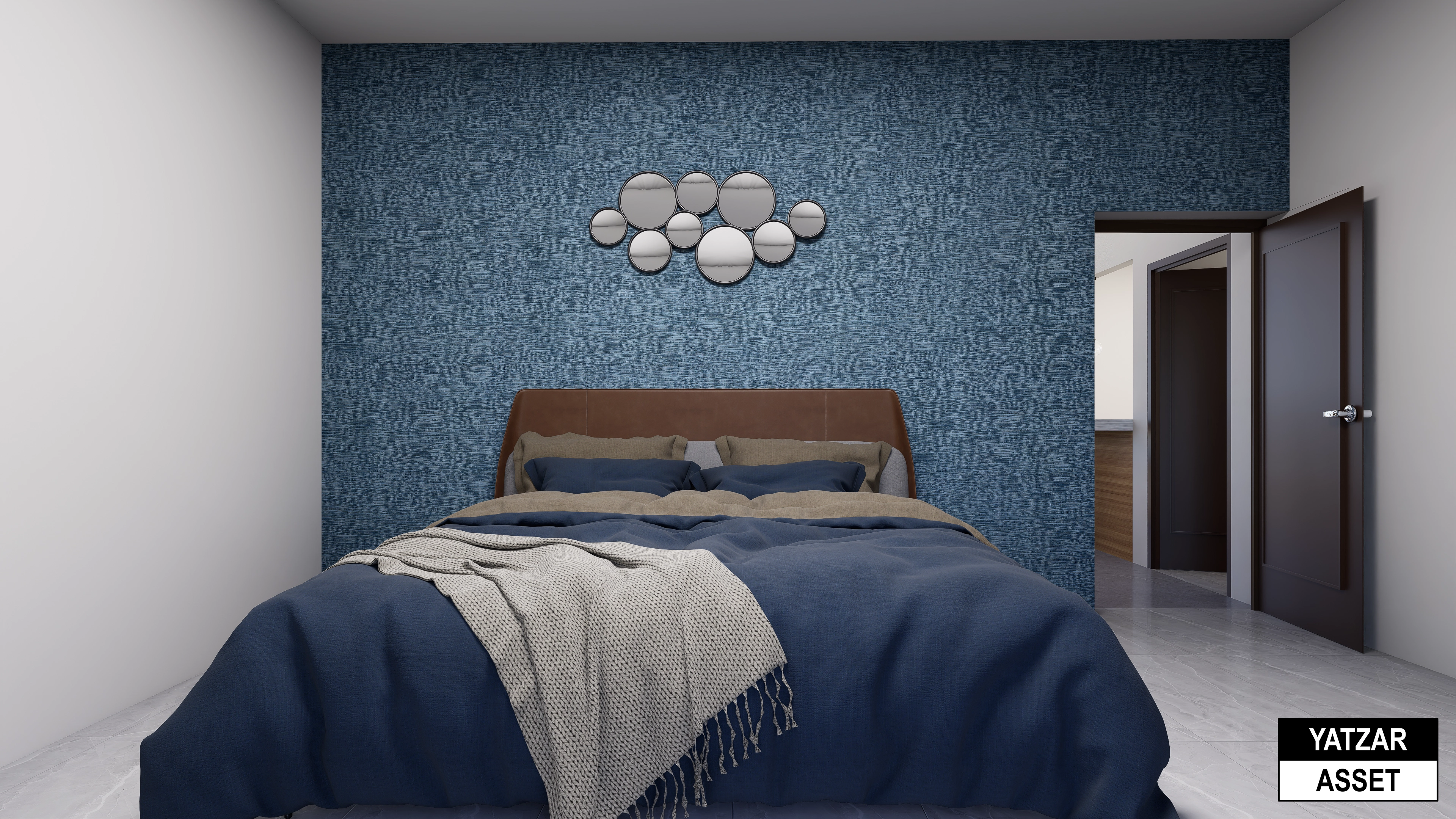 Yatzar Asset | Modern 2BHK House | Blender 3D Model | 1815 sq.ft.