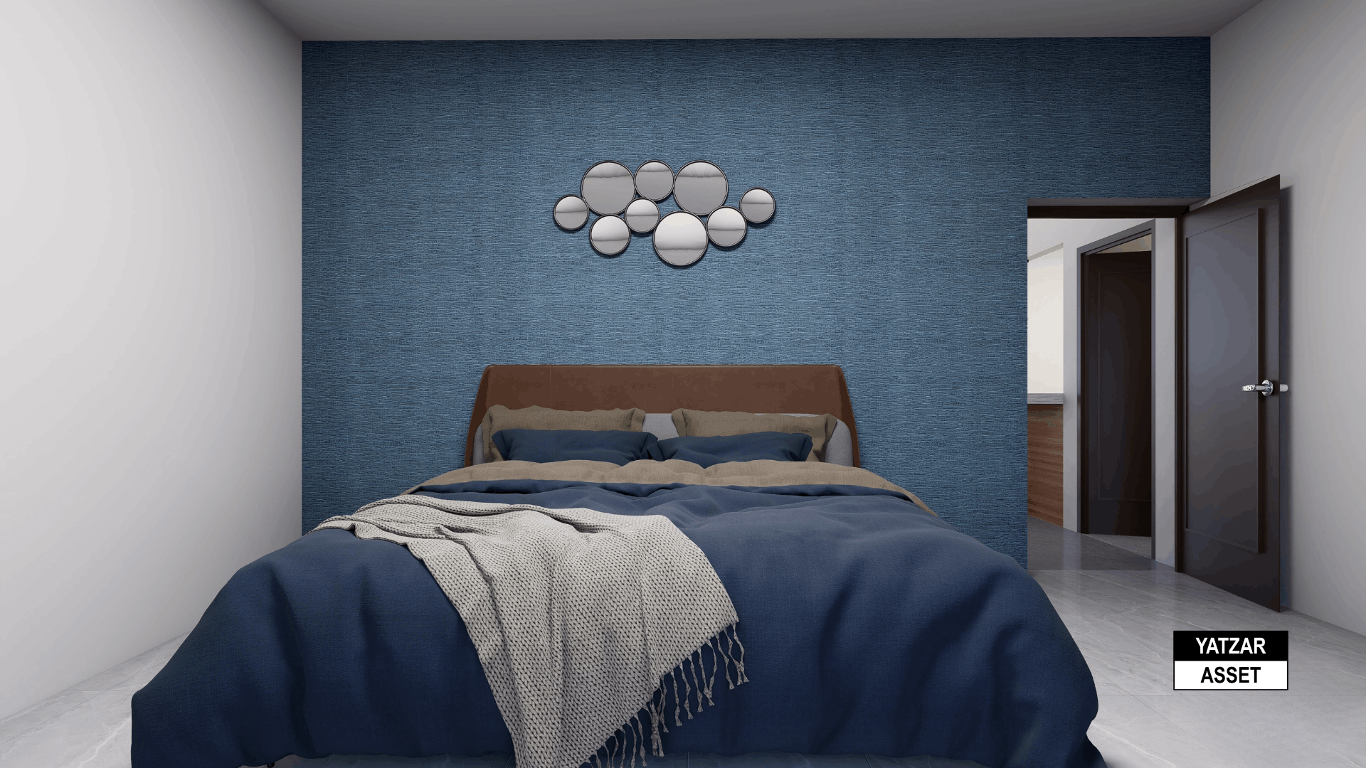 Yatzar Asset | Modern 2BHK House | Blender 3D Model | 1815 sq.ft.