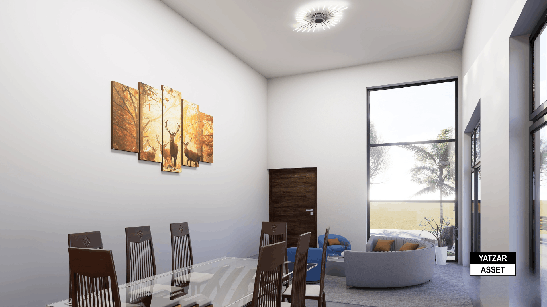 Yatzar Asset | Modern 2BHK House | Blender 3D Model | 1815 sq.ft.