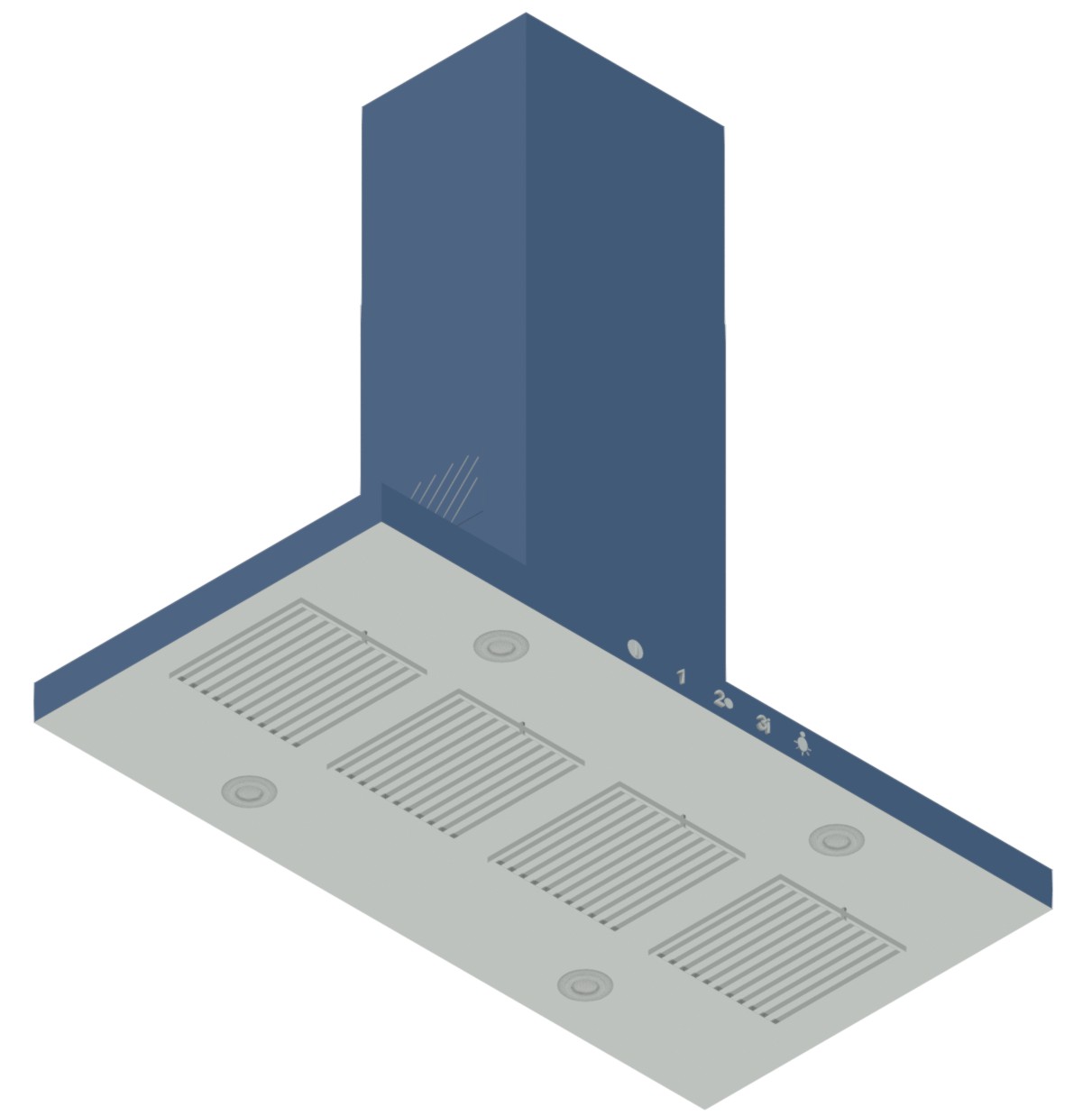Yatzar Asset | Bosch | 4 Supra Glass 120 cm Baffle Filter Ceiling Mounted Kitchen Chimney With Suction Capacity