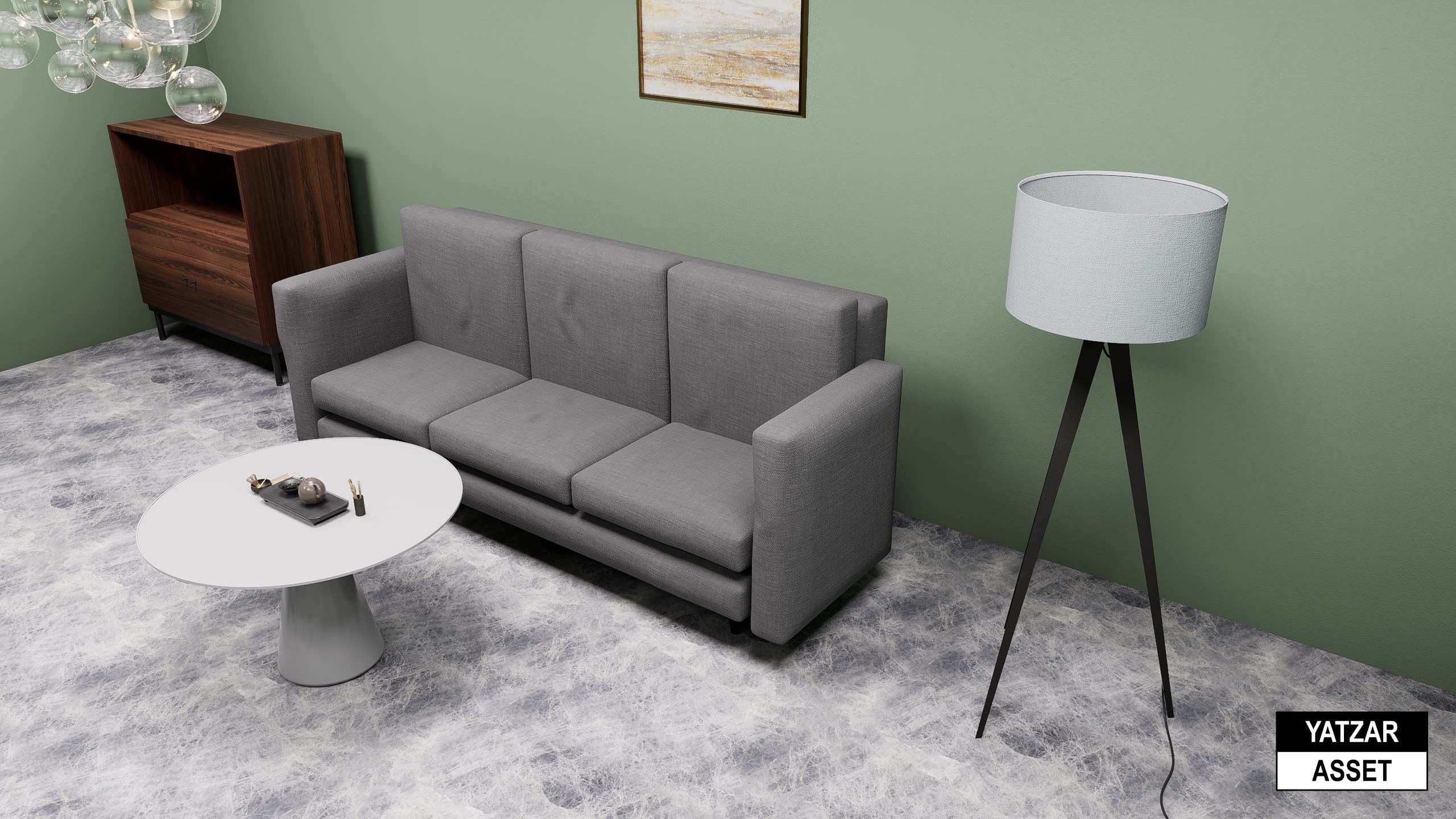 Yatzar Asset | Sofa | Blender Model