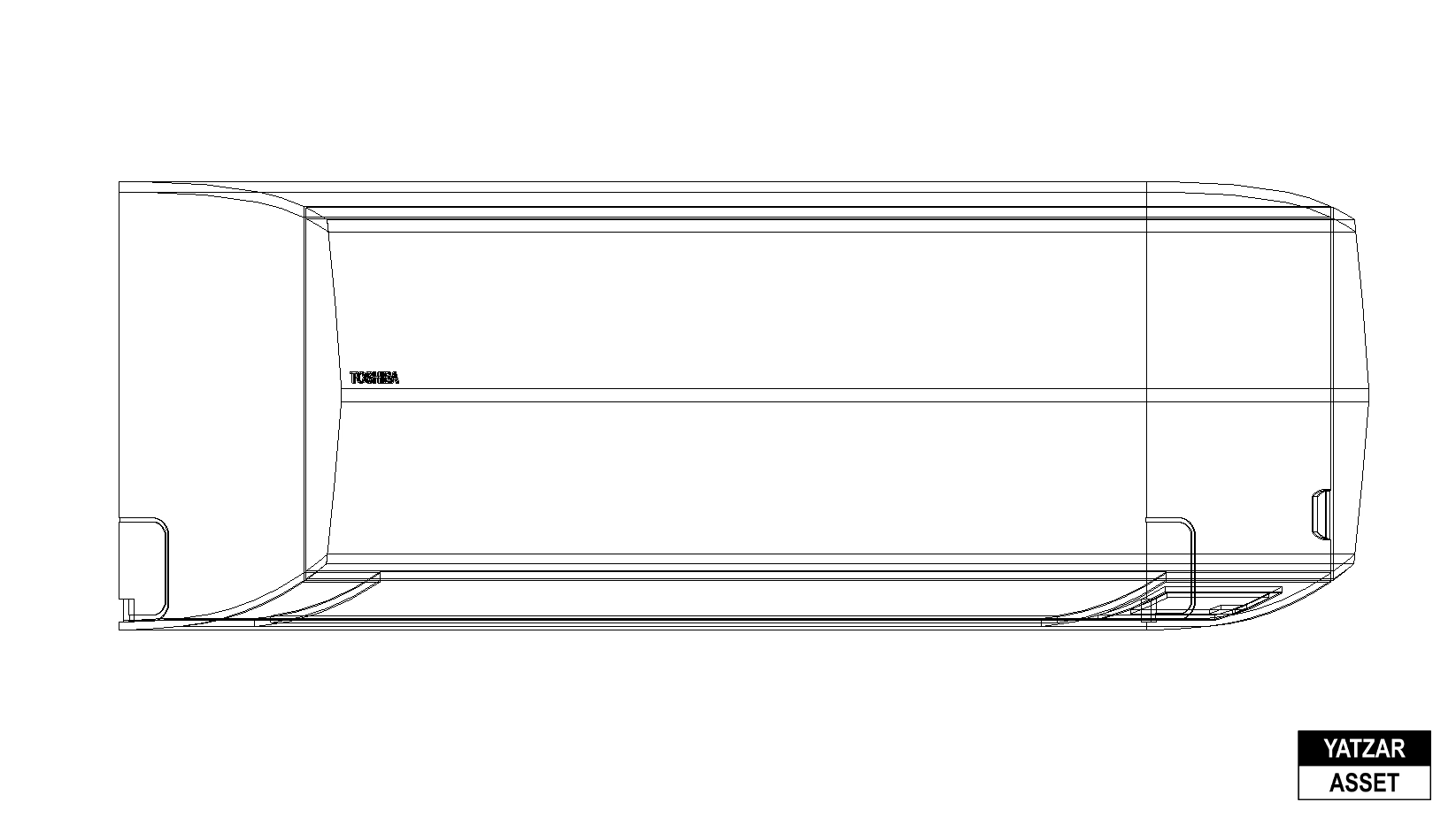 Yatzar Asset | Toshiba | VRF High Wall Type (3 series) Indoor Unit| Revit Model