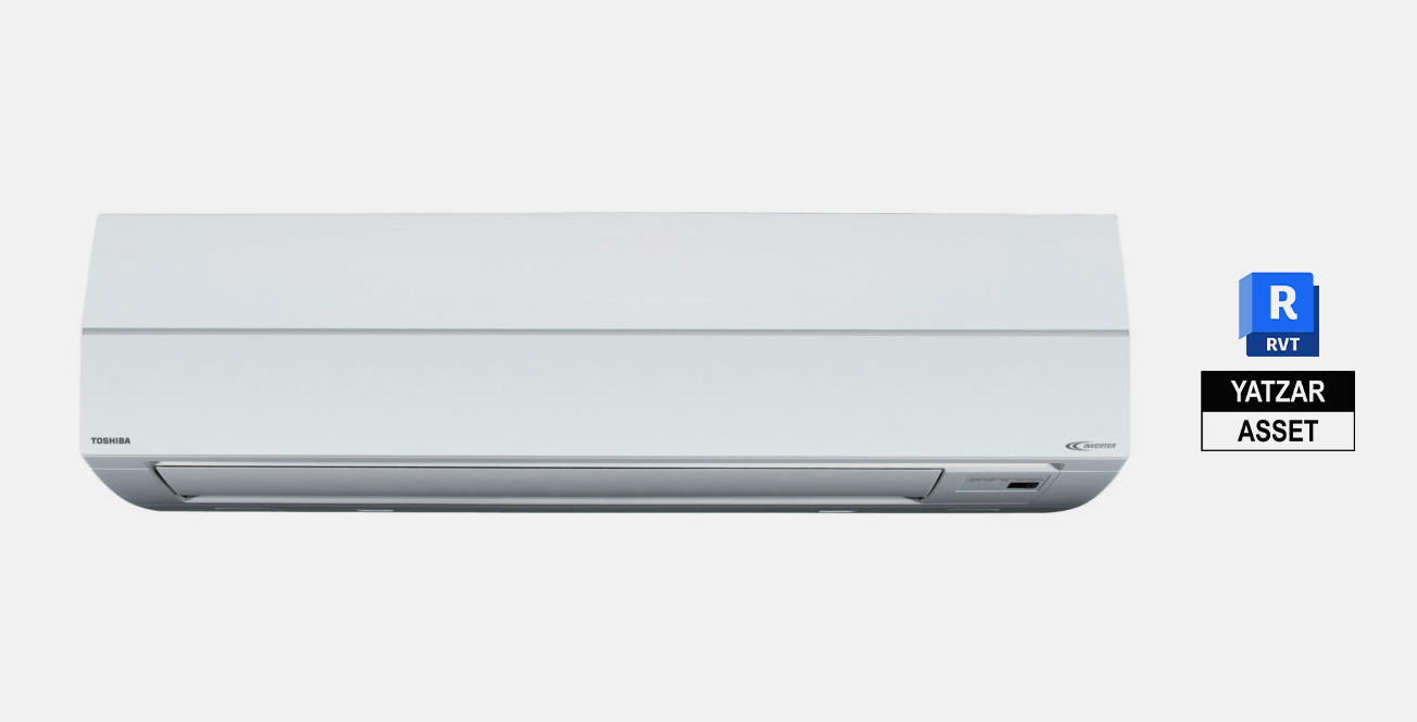 Yatzar Asset Toshiba | VRF High Wall Type (3 series) Indoor Unit| Revit Model