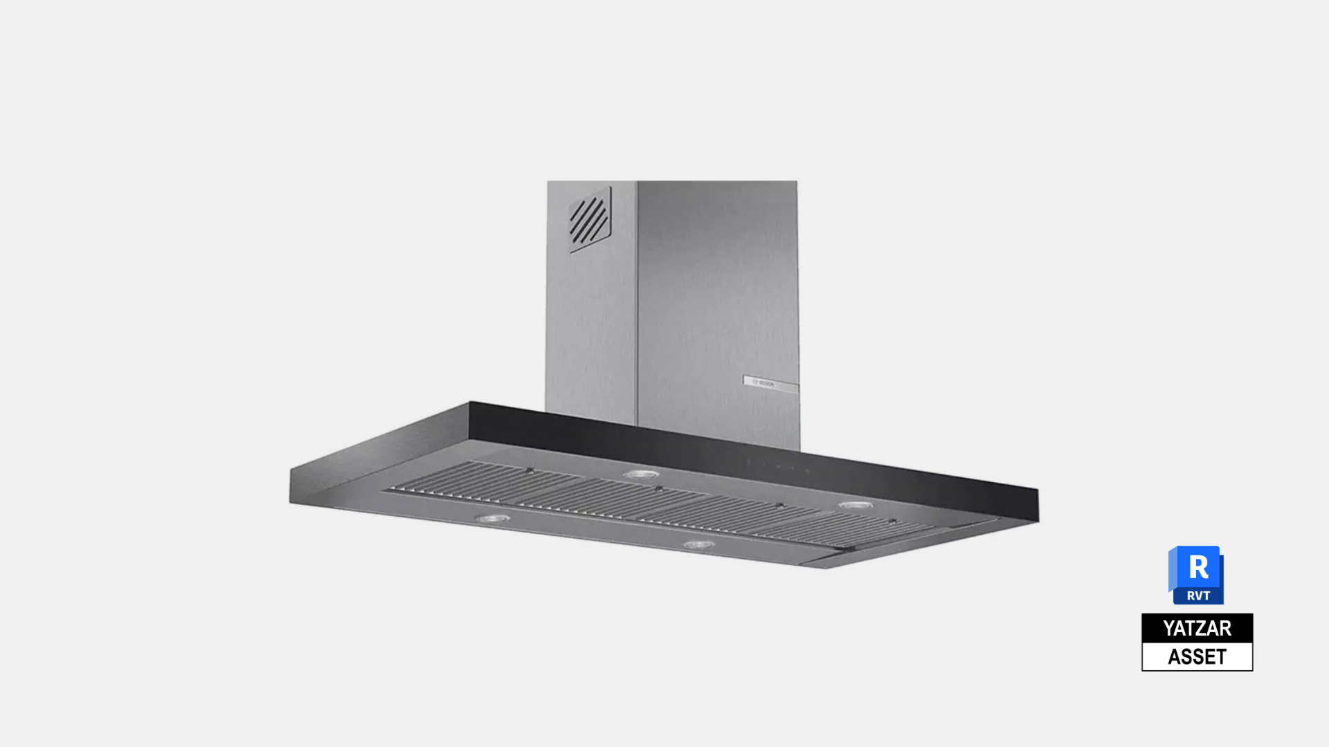 Yatzar Asset Bosch | 4 Supra Glass 120 cm Baffle Filter Ceiling Mounted Kitchen Chimney With Suction Capacity