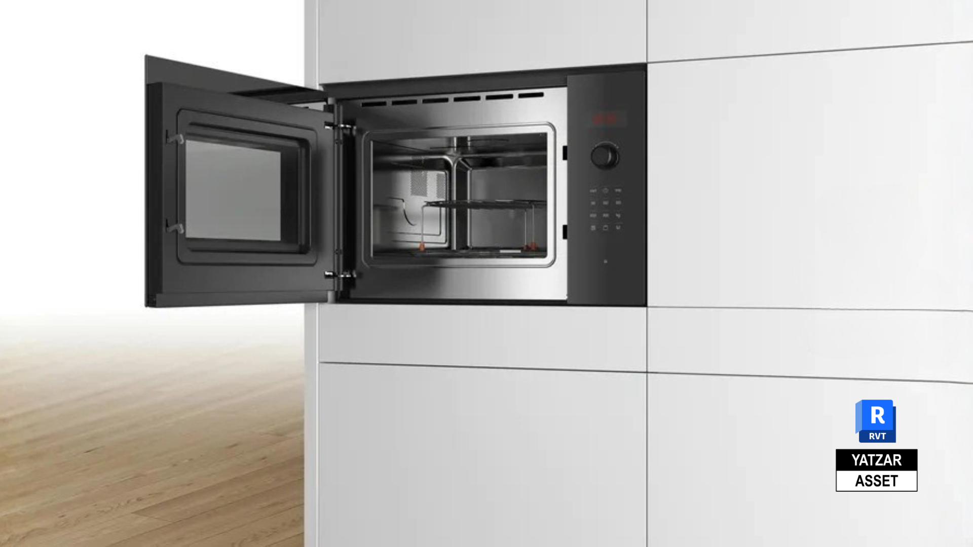 Yatzar Asset | Bosch | Series 6 Built-In Microwave| Revit Model