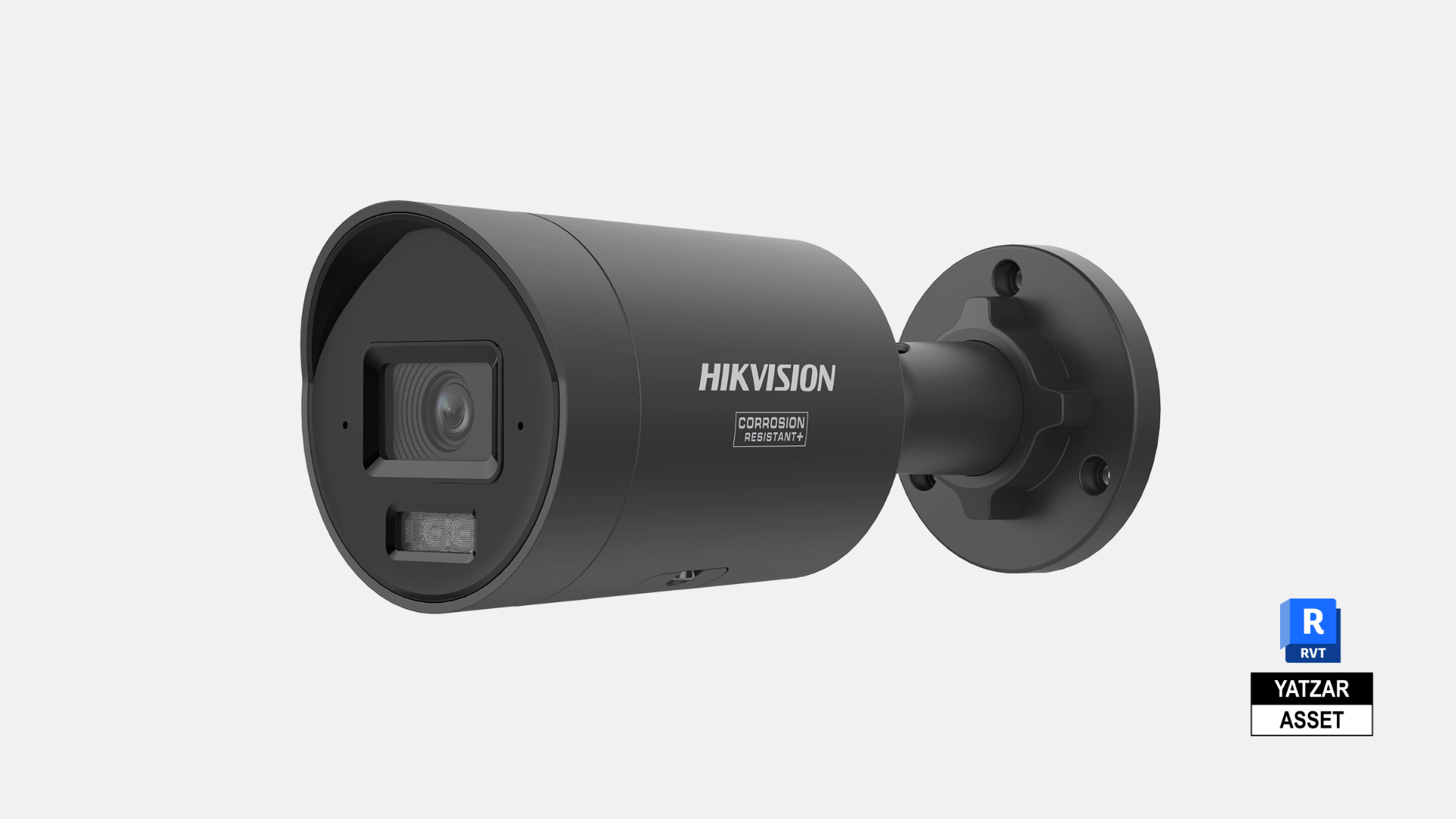 Yatzar Asset | Hikvision | 4 MP Acusense Smart Hybrid Light Motorized Varifocal Bullet Network Camera| Revit Model