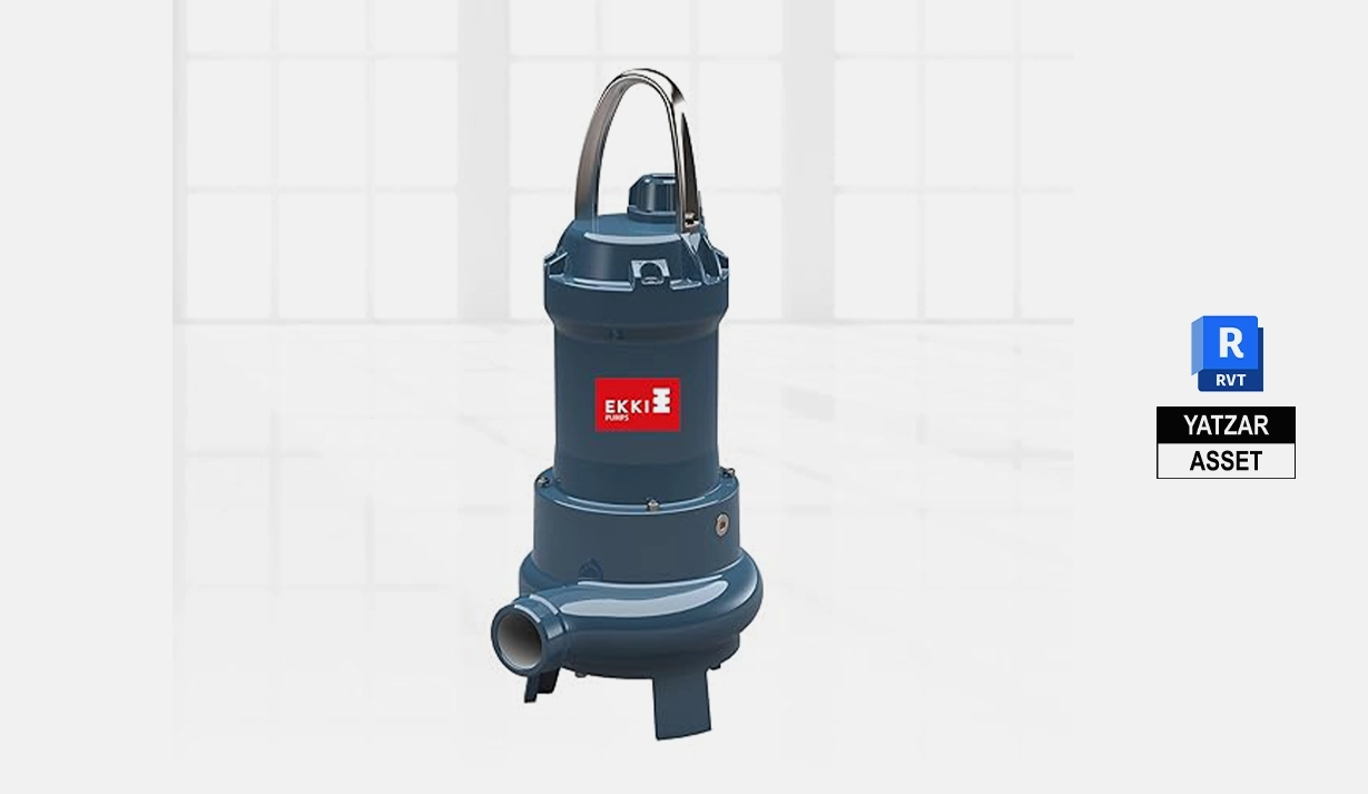 Yatzar Asset | Ekki | Sewage Submersible Pump | Revit Model