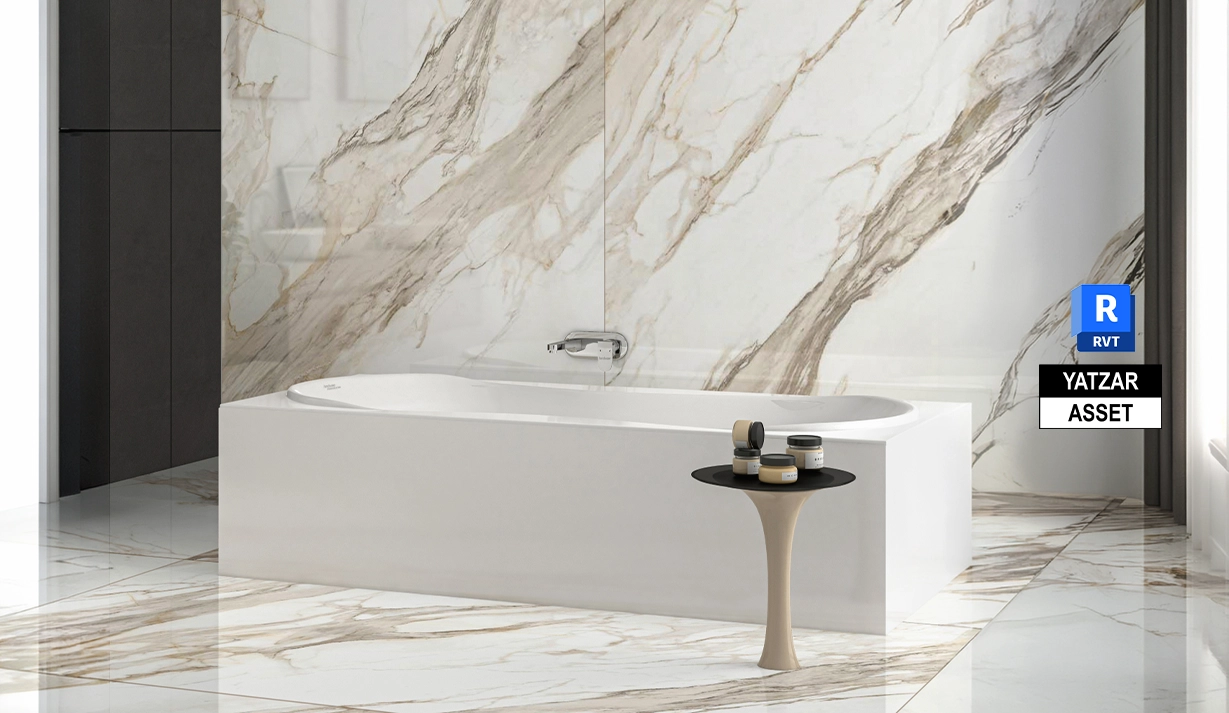 Yatzar Asset | Hindware |Bathtub | Revit Model