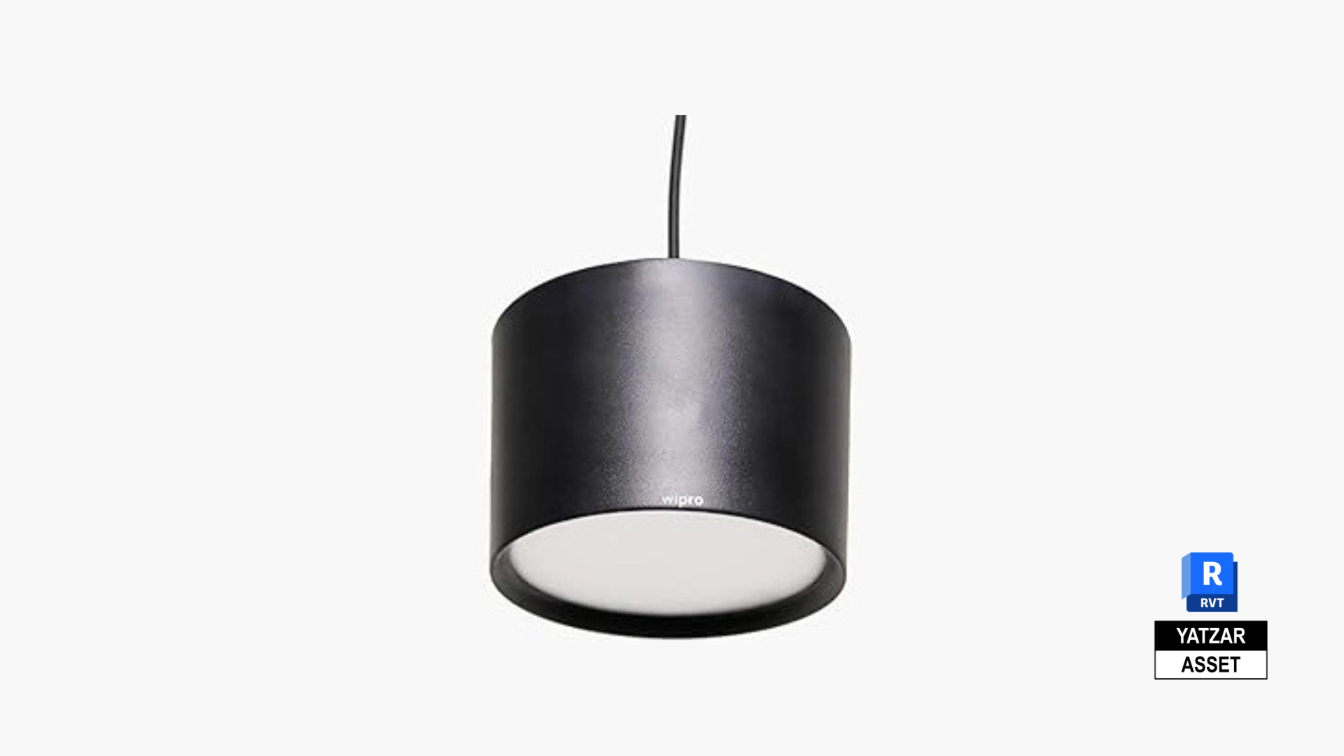 Yatzar Asset | Wipro Lighting | Wipro Halo Plus Suspended Downlight 12W| Revit Model