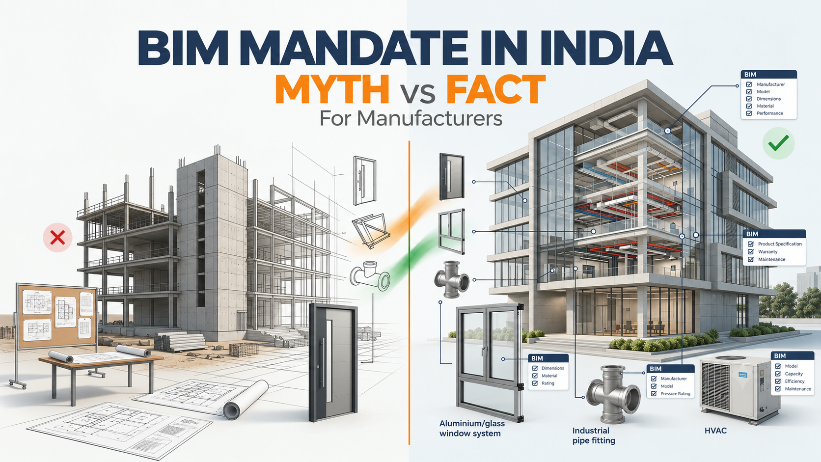 BIM Mandate in India: Myth vs Fact for Manufacturers
