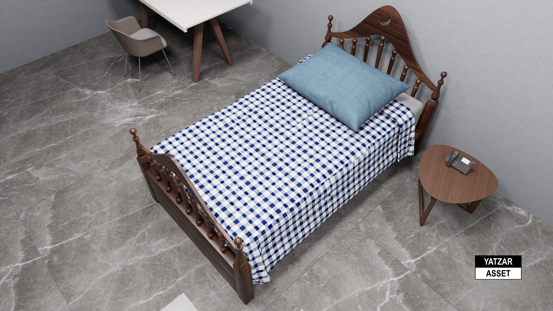 Yatzar Asset | Bed | Blender Model