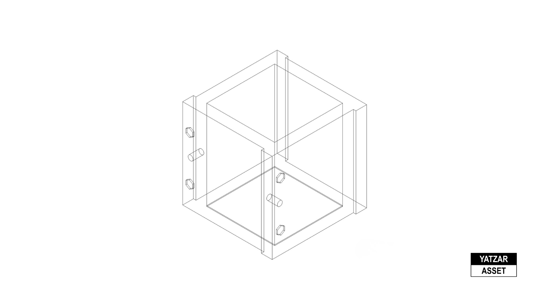 Yatzar Asset | Cement Cube Mould | Revit Model