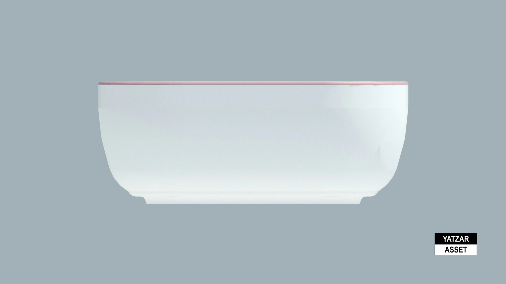 Yatzar Asset | Cera | Cera Lustre Glitz Campa L Glitz Thin Rim Tabletop Wash Basin - Rose Gold