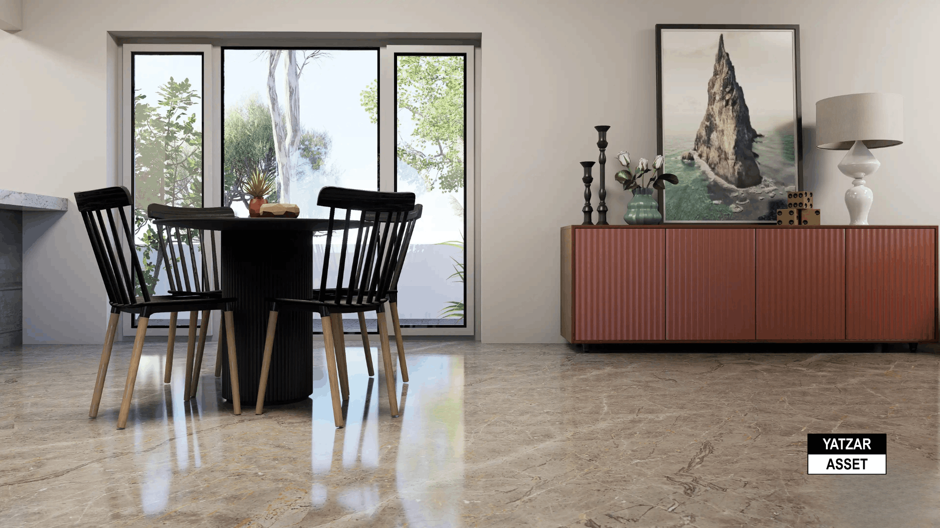 Yatzar Asset | Modern 1BHK House | Blender 3D Model | 1264 sq.ft.