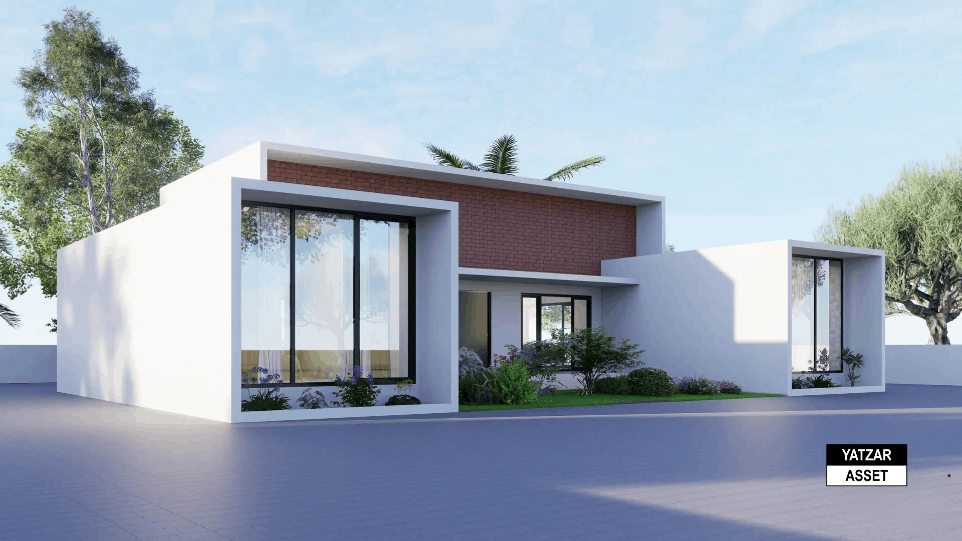 Yatzar Asset | Modern 2BHK House | Blender 3D Model | 1539 sq.ft.