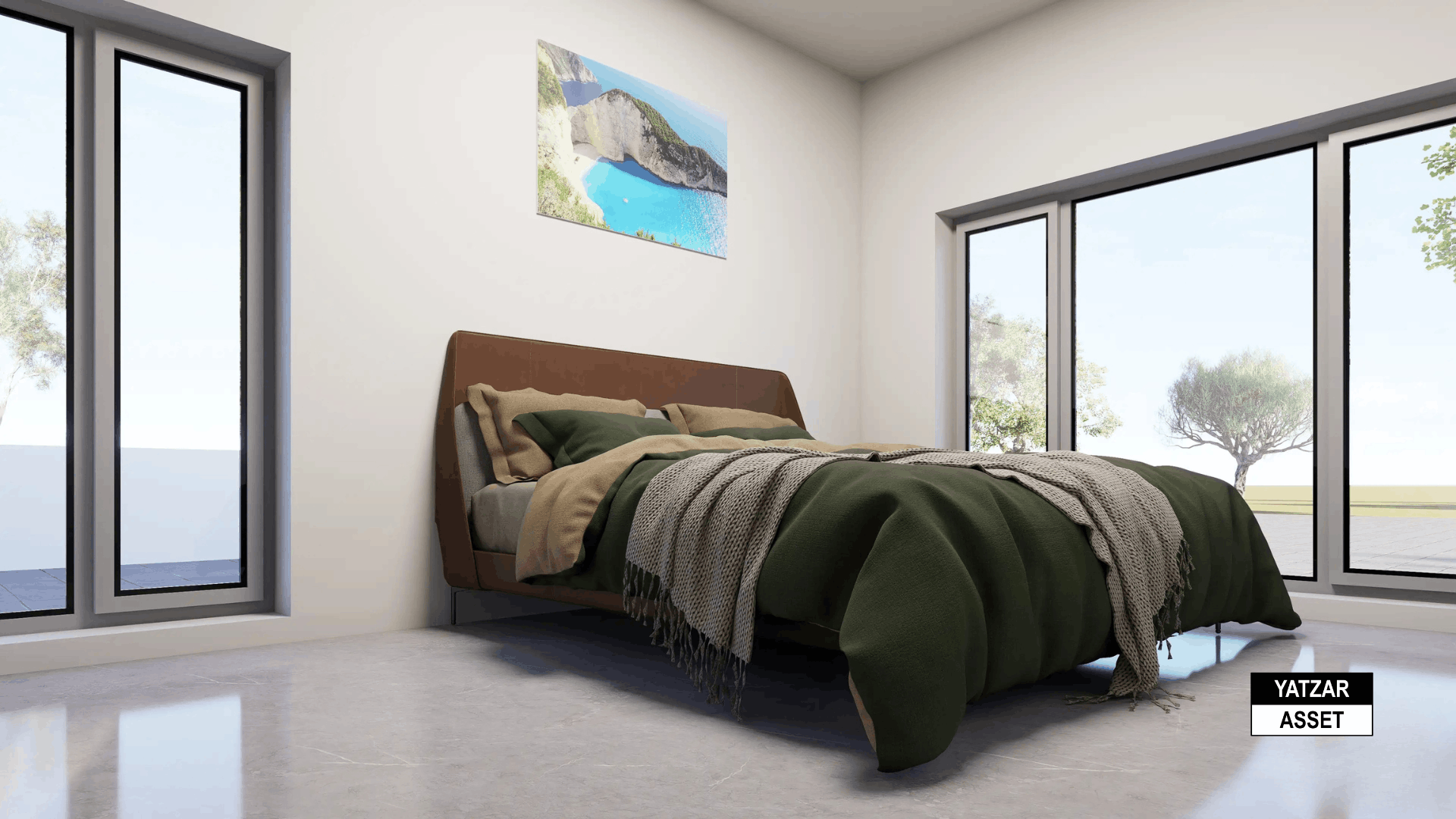 Yatzar Asset | Modern 2BHK House | Blender 3D Model | 1700 sq.ft.