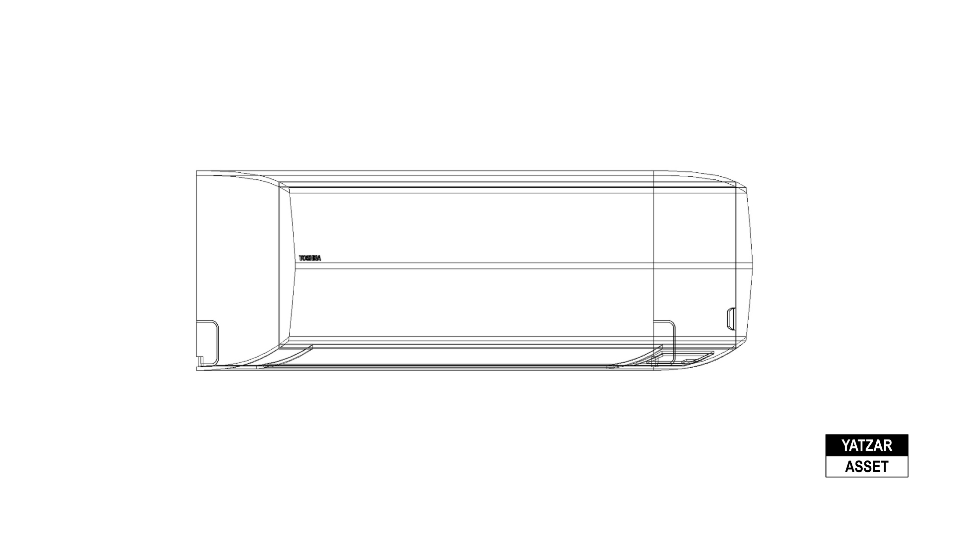Yatzar Asset | Toshiba | VRF High Wall Type (3 series) Indoor Unit| Revit Model